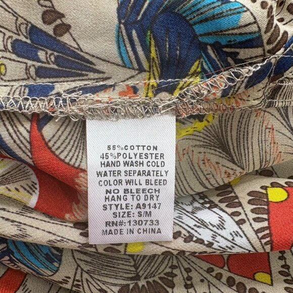 Umgee USA Cardigam Womens S/M Kimono Tribal Pom Pom Trim Sheer Open Boho Artsy - Picture 4 of 14